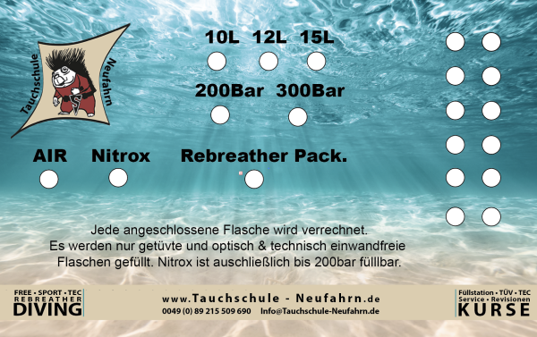 Füllcard 12 Liter 200Bar