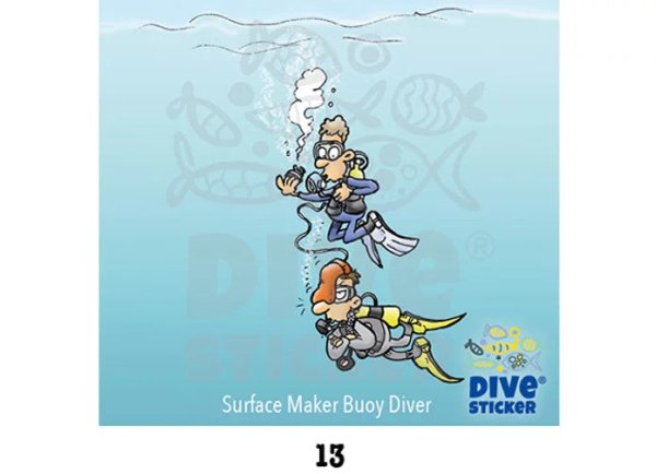 Surface Marker Buoy Diver